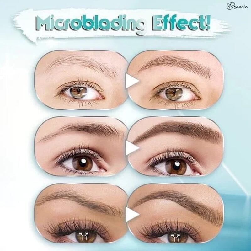 ⏰3D Waterproof Microblading Eyebrow Pen 4 Fork Tip Tattoo Pencil