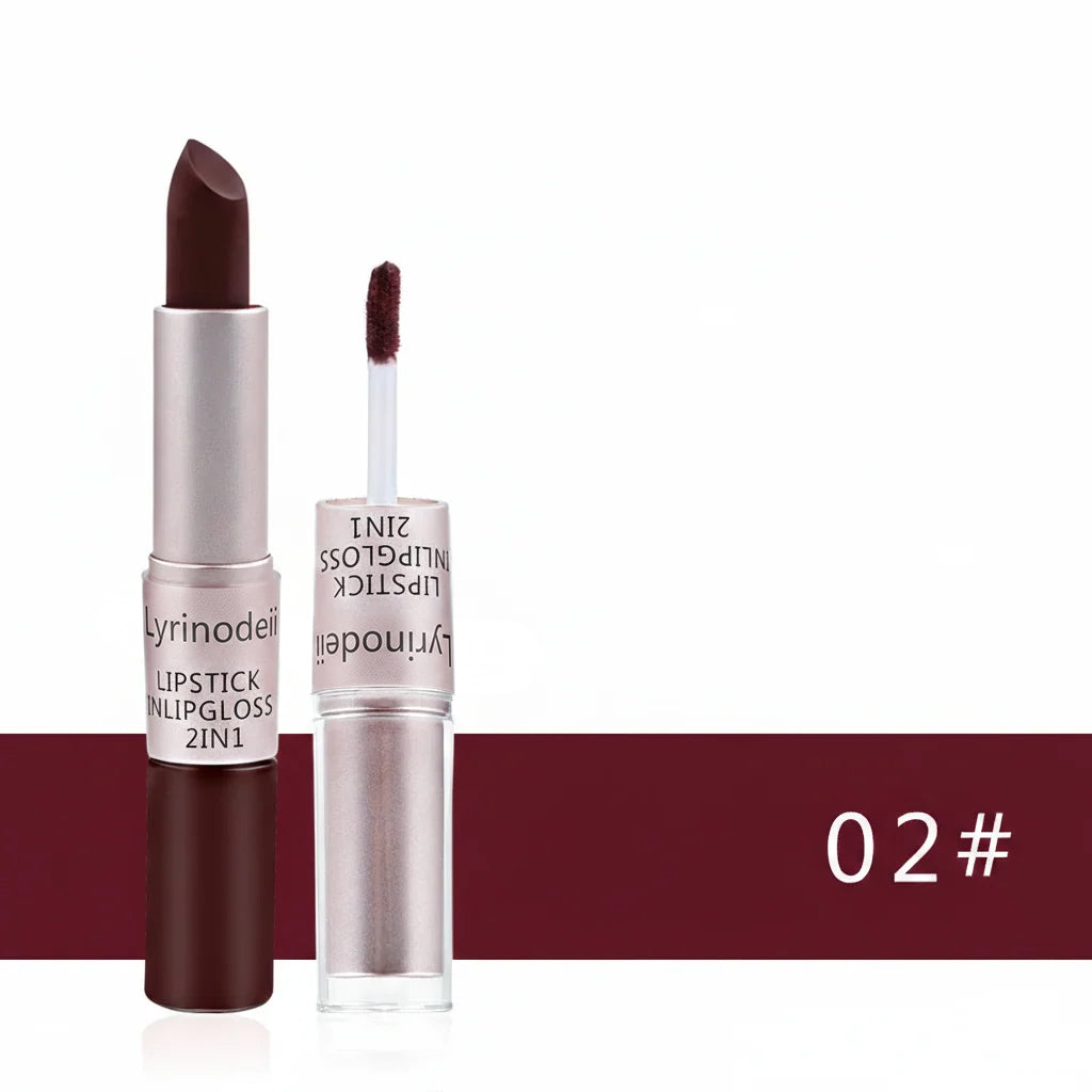 2-in-1 Dual-Ended Matte Lipstick & Liquid Gloss