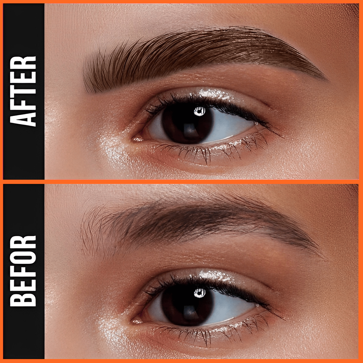 2-in-1 Eyebrow Pencil with Waterproof Microblading and Dual-Ended Eyeliner Brush✅Natural Brow Makeup and Eyelash Line