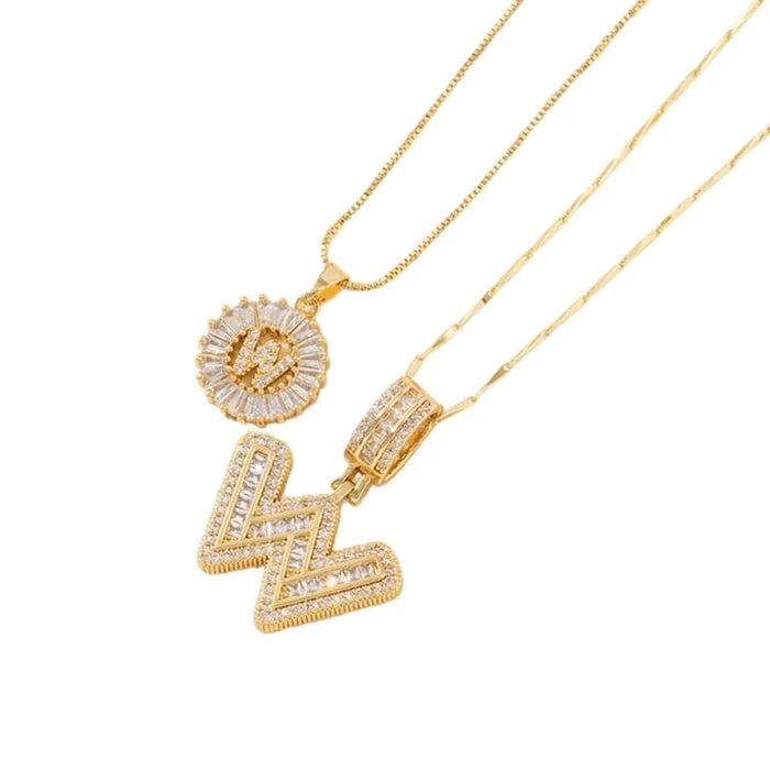 🎁 New Release Mother's Day Gift - 50% Off - Set of 2 - Initial Letter Pendant Necklace